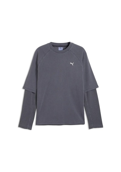 Puma Select Essentials Longsleeve Gri Erkek Sweatshirt