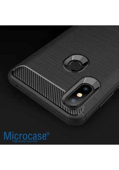 Xiaomi Mi Mix 3 Brushed Carbon Fiber Silikon Kilif + Ekran Koruma 310324155 - Seçenek / Ekran Koruma-Sadece Kilif Istiyorum