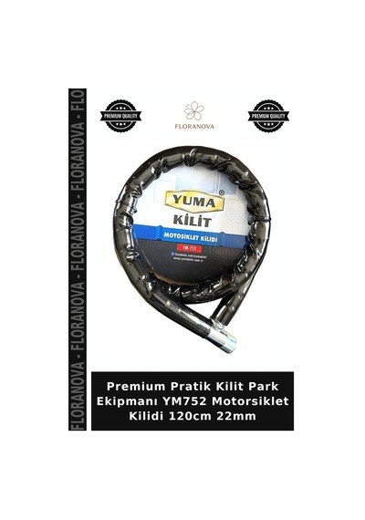 Premium Pratik Kilit Park Ekipmanı Ym752 Motorsiklet Kilidi 120cm 22mm