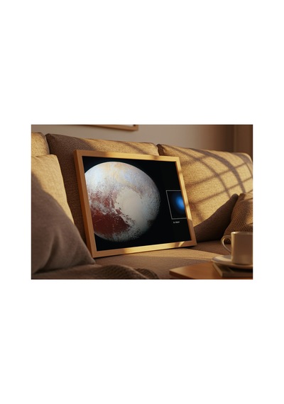Nasa Plütondan Gelen X Işınları Çerçevesiz Poster 21x30 Cm A4 Uzay Astronomi Galaksi Duvar Dekoru