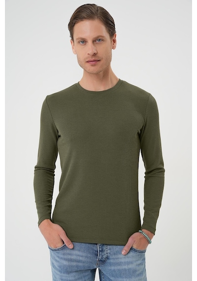 Efor Ts 887 Slim Fit Haki T-shirt Haki