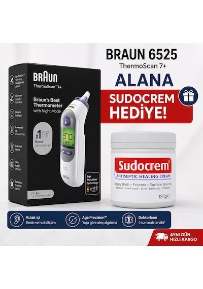 Braun 6525 + 125 Gr Sudocrem Hediyeli