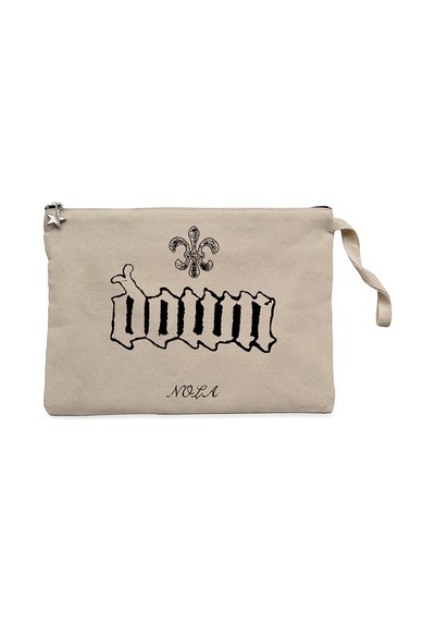 Down Nola Krem Clutch Astarlı Cüzdan / El Çantası Krem