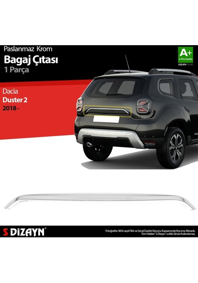 Dacia Duster Krom Bagaj Çıtası 2018 Üzeri