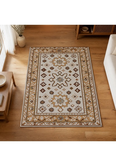 Kartela Halı Rustik Halı Jüt Taban Dokuma Halı Açık Gri - 200 X 300 Cm
