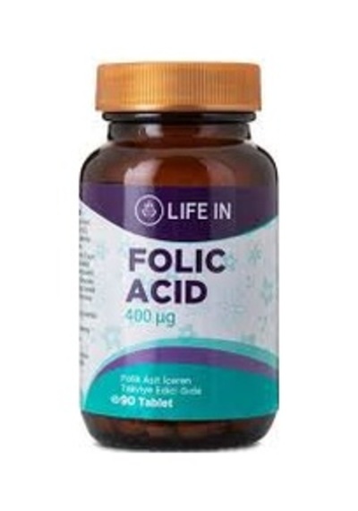 Life In Folik Asit 18G 90 Tablet