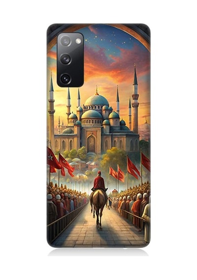 Samsung Galaxy S20 Fe Uyumlu Cami Ve Kutlama Desenli Silikon Kılıf
