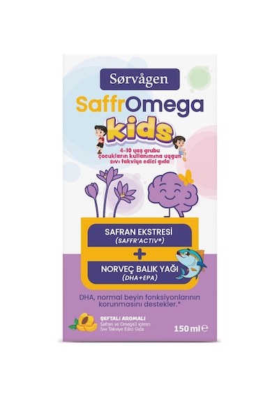Saffromega Kids Safran Ve Omega3 -150 Ml