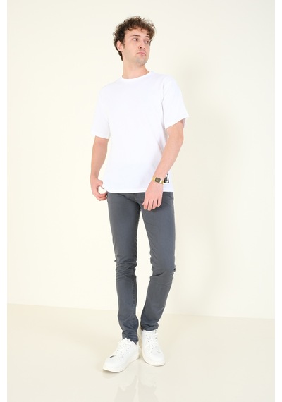 Giyim Dünyası Erkek 5 Cep Chino Pantolon Füme 001