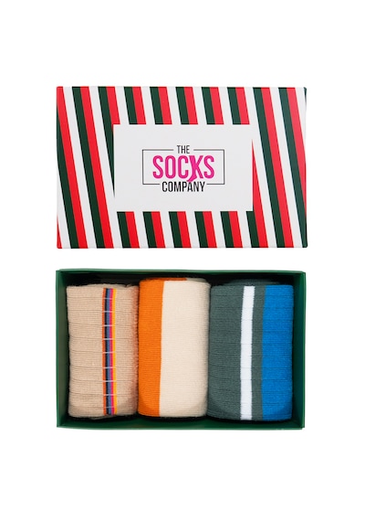 The Socks Company 3'lü Desenli Kadın Çorap Set 23kdcr178p Çok Renkli