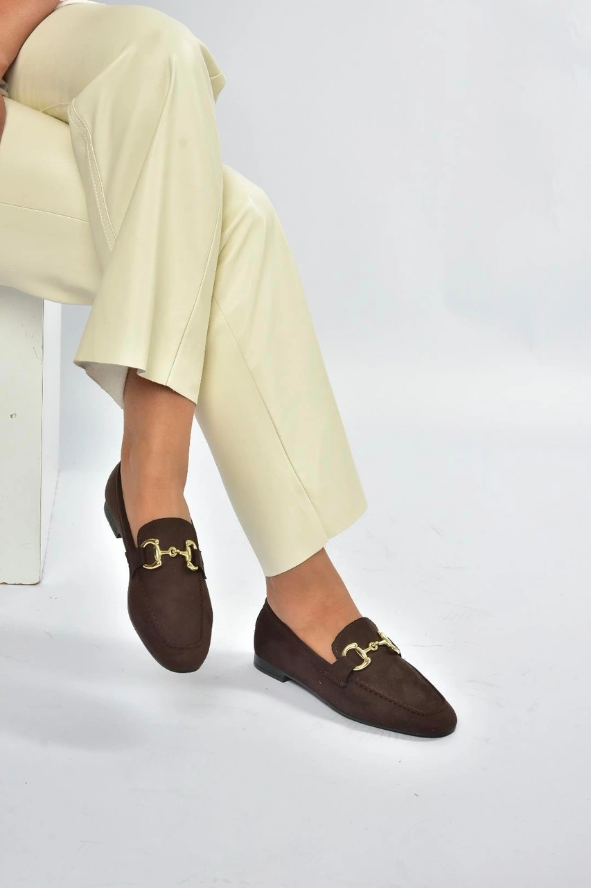 Fox Shoes V780161202 Kahverengi Süet Günlük Kadın Ayakkabı Kahverengi-süet