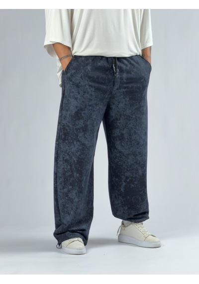 Cocopelli Paça Ayarlamalı Desenli Lacivert Erkek Baggy Pantolon Coc3353