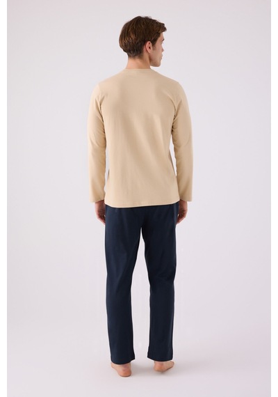 Arnetta Erkek Krem Pijama Takımı 5274-45514 Krem