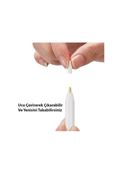 Coofbe Apple Pencil İçin 2 Adet Yedek Uç 1