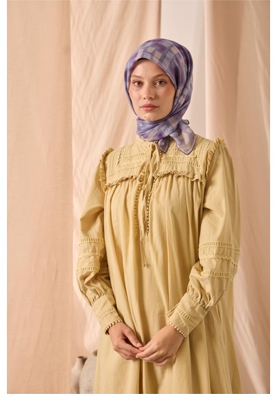 Silk Home Soft Eşarp 73096-29 Lila, Krem, Mor, Eflatun