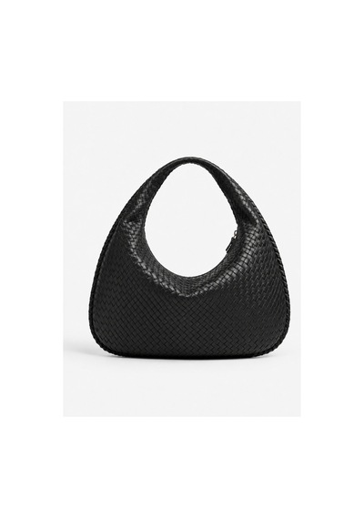 Nura Collection Kadın Yumuşak Form Örgü Hobo Çanta - Siyah - 910227189 Siyah