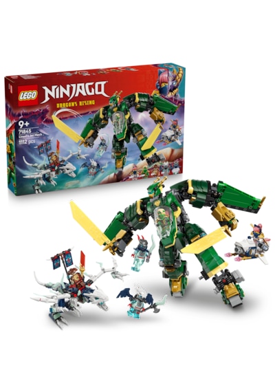LEGO® NINJAGO® Lloyd’un Jet Robotu 71845 - 9 Yaş ve Üzeri Çocuklar için 5 Minifigür ve Ejderha İçeren Yaratıcı Oyuncak Yapım Seti (1112P)