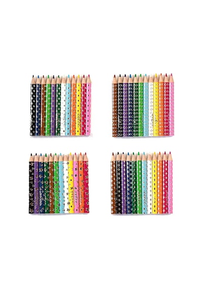 Eeboo Yumi 12li Mini Kuru Boya Kalemi - Bunny Çok Renkli