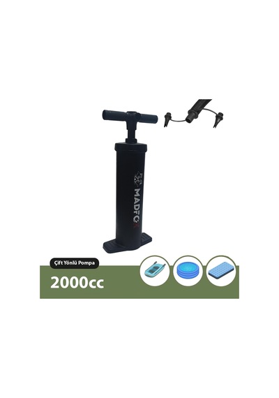 Madfox Powergrip Air Pump Yüksek Basınçlı El Pompası Siyah
