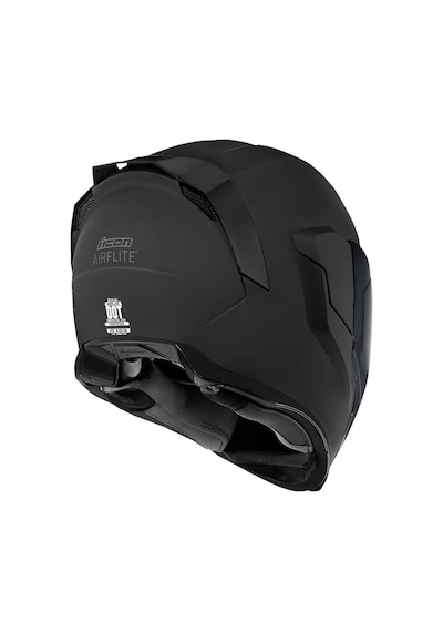 Icon Airflite Dark Kapalı Motosiklet Kaskı Mat Siyah