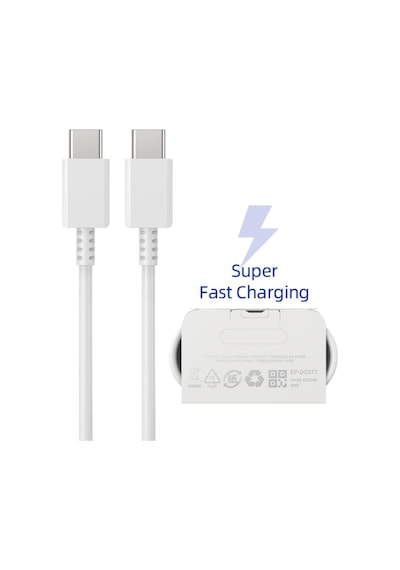 Galaxy S21 FE Uyumlu Type-C to Type-C Super Hızlı Şarj Kablosu 2 Metre 3.0A -İthalatçı Garantili