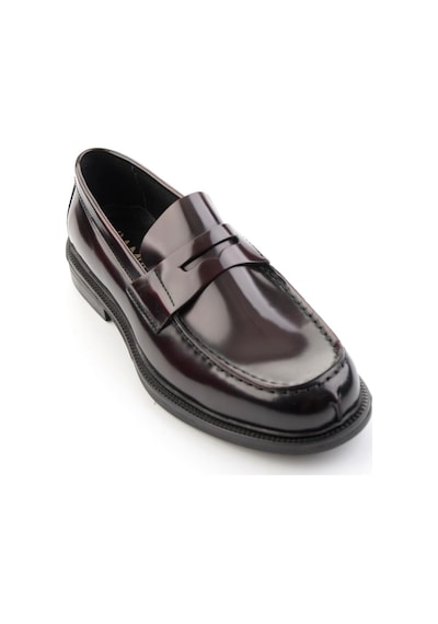 Bordo Hakiki Deri Erkek Loafer Ayakkabı E01648609514