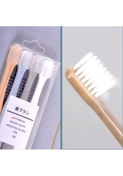 Omeniv Minimal Hassas Soft Diş Fırçası Muji Tarz Set 4 Adet