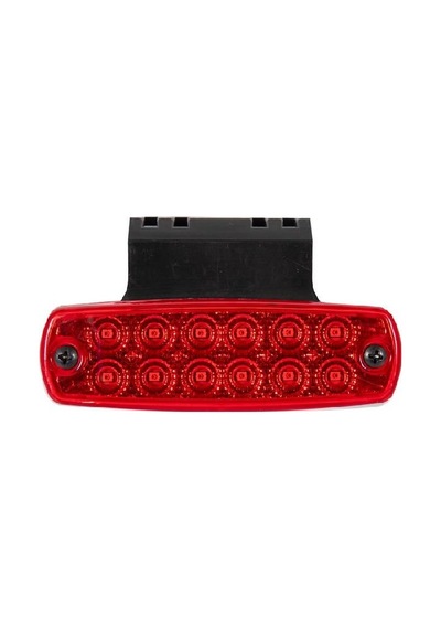 Pro Side Marker Lamba Braketli 12 Led'Li 115Mm 12V-24V Kırmızı