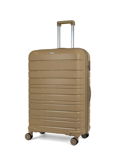 Reymond Luggage Karbon PP Seyahat Valizi Horizon Serisi Kırılmaz Bavul, Gold - Büyük Boy