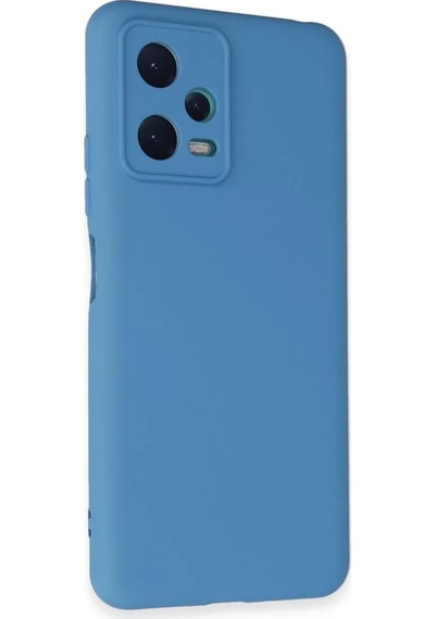 Newface Xiaomi Redmi Note 12 5g Kılıf Nano İçi Kadife Silikon - Mavi