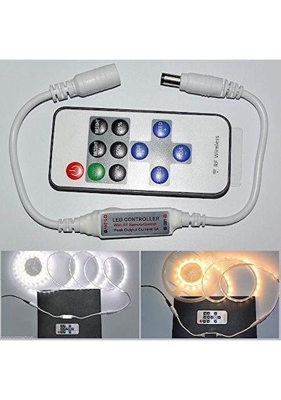 Şerit Led Kontrol Cihazları - Bluetooth Ve Müziğe Duyarlı 24 Tuşlu - 6 Amper 10 Metreye Kadar Rgb Şerit Led Çal Çok Renkli