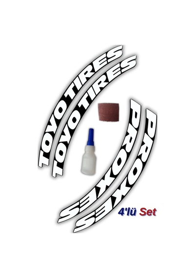 Toyo Tires & Proxes Otomobil Motosiklet 3d Araç Lastik Jant Yazı