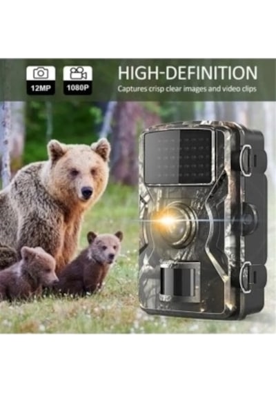 Fotokapan Kamera 12mp 1080p Doğa Ve Outdoor Gece Görüşlü Kamera Su Geçirmez