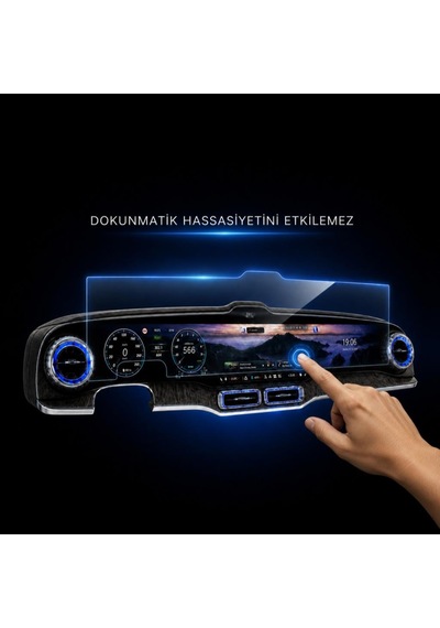 Mercedes Glc İle Uyumlu Ekran Koruyucu 39.1 İnç Multimedya Ve Gösterge, 9h Nano Parlak