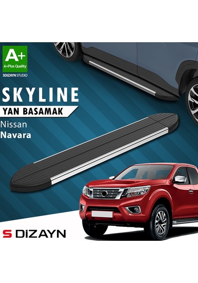 S-dizayn Nissan Navara 3 Skyline Krom Yan Basamak 203 Cm 2015 Üzeri A+ Kalite