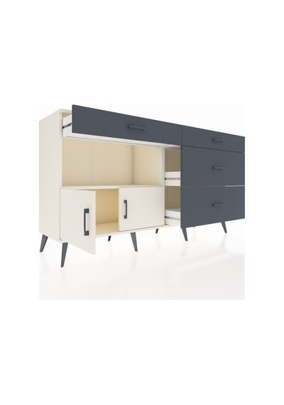 Hyperion Konsol Tek Raflı 4 Çekmeceli 2 Kapaklı 176x44x99 Aytaşı- Aytaşı-aytaşı/antrasit Hyperion Konsol Tek Raflı 4 Çekmeceli 2 Kapaklı 176x44x99 Aytaşı- Aytaşı-aytaşı/antrasit