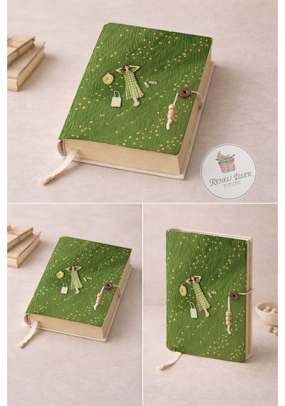 Kitap Kılıfı Ve Metal Kitap Ayracı Seti Huzurlu Uyku
