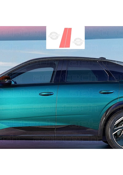 Peugeot 3008 Uyumlu Yan Çıta Tpu Koruyucu 4'lü Set
