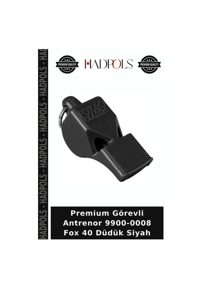 Premium Görevli Antrenor 9900-0008 Fox 40 Düdük Siyah