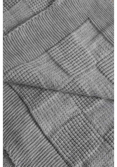 Plaid Gri Çift Kişilik Battaniye 200x220 15005 Gri
