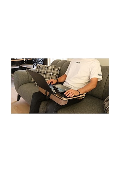 Minderli Laptop Sehpası, Telefon Ve Tablet Bölmeli, 33x55 Cm Diğer