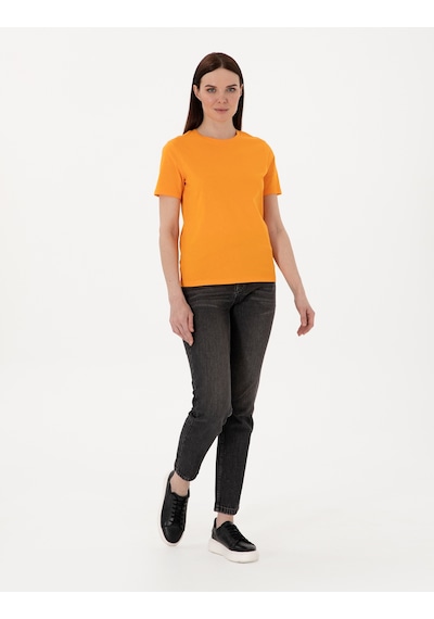 Pierre Cardin Kadın Turuncu Tişört Basic 50305766-vr051 Turuncu
