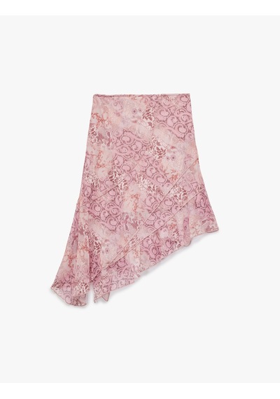 Koton Asimetrik Kesim Yüksek Bel Katlı Midi Tül Etek Pembe Desenli 6wal70010ık Pembe Desenli Koton Asimetrik Kesim Yüksek Bel Katlı Midi Tül Etek Pembe Desenli 6wal70010ık Pembe Desenli