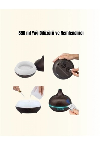 Hubrendy Tekno Zamanlayıcılı Ve Otomatik Kapanmalı Aromaterapi Nemlendirici Difüzör