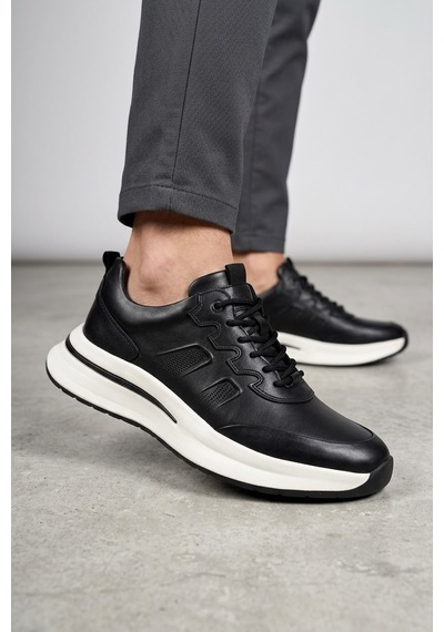 Libero Erkek Kışlık Su Geçirmez Kaydırmaz Ve Esnek Taban Ortopedik İç Astar Hakiki Deri Günlük Sneaker siyah Libero Erkek Kışlık Su Geçirmez Kaydırmaz Ve Esnek Taban Ortopedik İç Astar Hakiki Deri Günlük Sneaker siyah