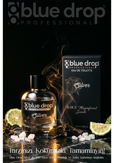 Blue Drop Silver Premium Erkek Parfüm EDT 50 ML