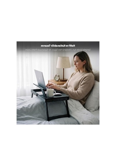 Katlanır Ayaklı Laptop Çalışma Sehpası İle Ergonomik Çalışma Alanı