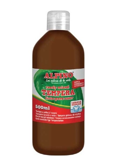 Alpino Tempera Sulu Boya 500 Ml. Kahverengi