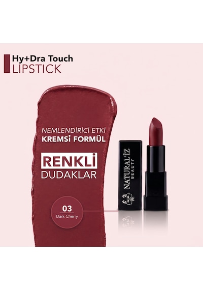 Hydra Touch Doğal Nemlendirici Ruj Dark Cherry 03