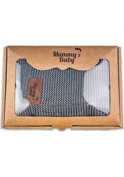 Mummy's Baby Organik Pamuk Battaniye 80x100 Gri